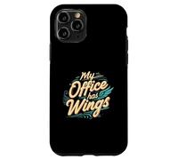 My Office Has Wings Remote Work Travel Freedom Custodia per iPhone 11 Pro