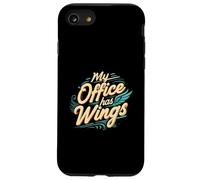 My Office Has Wings Remote Work Travel Freedom Custodia per iPhone SE (2020) / 7/8