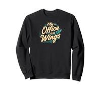 My Office Has Wings Remote Work Travel Freedom Felpa