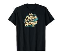 My Office Has Wings Remote Work Travel Freedom Maglietta