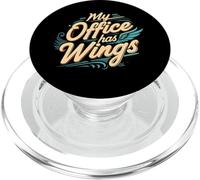 My Office Has Wings Remote Work Travel Freedom PopSockets PopGrip per MagSafe