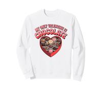 My Only Valentine Is Chocolate Funny Non-Romantic Anti Love Felpa