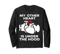My Other Heart Is Under The Hood Quote Maglia a Manica
