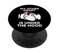 My Other Heart Is Under The Hood Quote PopSockets PopGrip Adesivo