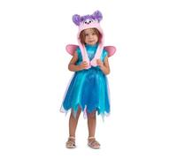 My Other Me - Abby Surprise costume da bambina con vestito, cappello con movimento e ali in blu e rosa taglia 5-7 anni. Perfetto per un compleanno fantasy