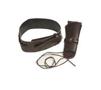 My Other Me - Cintura e cartucciatrice marrone Cowboy adulto con corda regolabile, misura 54 cm. Aggiungi un tocco dell'Estremo West a qualsiasi costume avventuroso