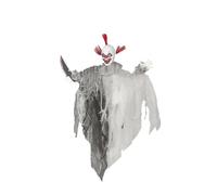 My Other Me - Clown Killer Macabro Grigio con Movimento, Luce e Suono 60 x 45 cm con Batterie 3*AA incluse. Un tocco macabro che darà vita a qualsiasi decorazione del terrore