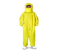 My Other Me - Costume adulto unisex da equipaggio spaziale Videogioco giallo con tuta con tasche e cerniera e casco spaziale taglia ML. Pronto ad esplorare nuovi mondi ad ogni festa
