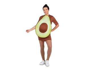 My Other Me - Costume avocado donna, taglia M. Include abito marrone e lastra in schiuma verde con osso che si forma con l'intestino. Divertente e originale. Ideale per le donne in gravidanza
