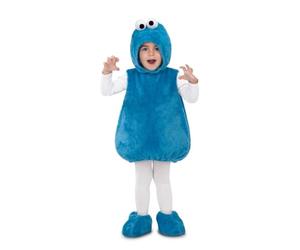My Other Me - Costume Cookie Monster per bambini unisex, taglia 5-6 anni. Include abito da balloon senza maniche, cappello con occhi sporgenti e scarpe. Blu, dolce e peloso.