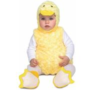 My Other Me - Costume da anatra soffice per bambino unisex in giallo con vestito, cappello, coda e scarpette taglia 12-24 mesi Il tuo piccolo sarà l'anatra più adorabile della festa!