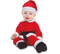 My Other Me - Costume da Babbo Natale con tuta, cintura e cappello, realizzato in cotone, bianco e rosso, taglia 12-24 mesi. Fai sorridere tutti con la dolcezza del tuo piccolo Babbo Natale.