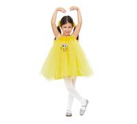 My Other Me - Costume da bambina di Gallina Caponata giallo con abito in tulle stile tutù e elastici taglia 5-6 anni. Perfetto per un look tenero e divertente in qualsiasi festa per bambini