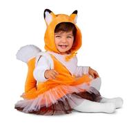 My Other Me - Costume da bambina di Volpe, con cappuccio, coda e guanti di colore arancione, taglia 12-24 mesi. Perfetto per una passeggiata nei boschi in autunno