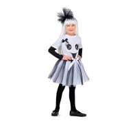 My Other Me - Costume da bambina fantasma con fascia per capelli, maglietta e gonna tutù in bianco e nero taglia 10-12 anni Osa essere lo spettro più affascinante!