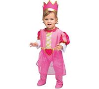 My Other Me - Costume da bambina principessa con tuta e corona in rosa per bambina taglia 7-12 mesi. Perfetto per una bella fiaba in ogni sorriso