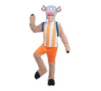 My Other Me - Costume da bambino Chopper con cappello, zaino, t-shirt, pantaloni e copristivali in blu e arancione, taglia 10-12 anni. Immergiti in un mondo di avventure favolose.