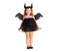 My Other Me - Costume da bambino Malefica con fascia, abito e ali in viola e nero, taglia 7-12 mesi. Trasforma ogni momento in una fiaba oscura