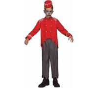 My Other Me - Costume da bambino Zombie con cappello, giacca e pantaloni in colore rosso, taglia 5-6 anni. Perfetto per vivere una terrificante notte di Halloween