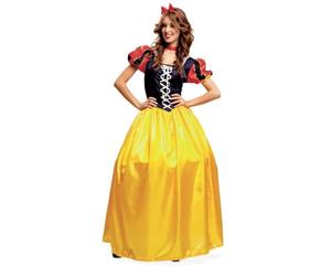 My Other Me - Costume da Biancaneve da donna taglia XL rosso e giallo