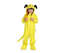 My Other Me - Costume da cane unisex per bambini con tuta, cappello con movimento di orecchie, scarpe e coda in giallo taglia 3-4 anni. Perfetto per essere l'amico più fedele in qualsiasi avventura