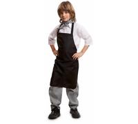 My Other Me - Costume da castagno per bambino con fazzoletto, camicia, grembiule e pantaloni in bianco e nero taglia 7-9 anni. Perfetto per ricreare una tradizione incantevole