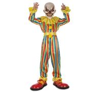 My Other Me - Costume da clown diabolico per bambini unisex con tuta colorata, cintura e maschera taglia 7-9 anni. Infonde paura in ogni fase di Halloween