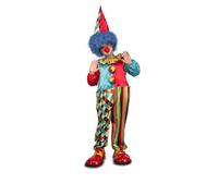 My Other Me - Costume da clown per bambini unisex con cappello e tuta multicolore taglia 5-6 anni. Ideale per feste di compleanno e carnevali