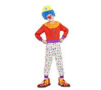 My Other Me - Costume da clown per bambini unisex con tuta con stampa a puntini in rosso e bianco rotondo taglia 3-4 anni Brilla ad ogni festa con gioia contagiosa.