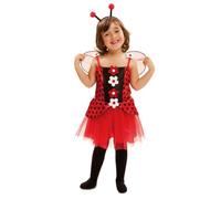 My Other Me - Costume da coccinella con fascia e abito con ali in nero e rosso, taglia 1-2 anni. Perfetto per creare un mondo di fantasia e sorrisi