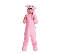 My Other Me - Costume da coniglio per bambini unisex in rosa con scimmia, cappello con movimento delle orecchie, scarpe e coda taglia 5-6 anni Ideale per diventare il coniglietto più dolce della festa