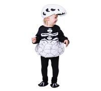 My Other Me - Costume da Dinosauro per bambini, unisex, con cappello, tuta e coprigambe in bianco e nero, taglia 3-4 anni. Perfetto per una giornata piena di avventure giurassiche