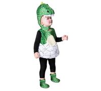 My Other Me - Costume da dinosauro per bambini unisex con cappello, tuta e copristivali in verde per bambino taglia 3-4 anni. Sveglia l'istinto giurassico ad ogni festa.