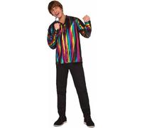 My Other Me - Costume da Disco da uomo. Include camicia colorata taglia ML. Ideale per brillare in qualsiasi scenario di festa