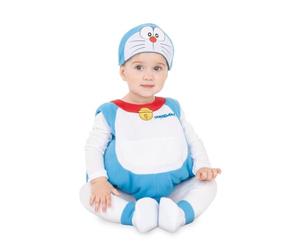 My Other Me - Costume da Doraemon unisex in blu e bianco con cappello, vestito, coda e scarpine taglia 0-6 mesi. Dona un tocco di gioia a qualsiasi occasione speciale