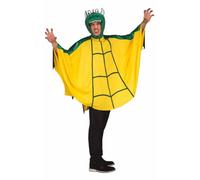 My Other Me - Costume da drago adulto unisex con poncho e cappello in giallo e verde taglia ML. Ideale per scatenare il tuo lato più selvaggio in qualsiasi festa a tema