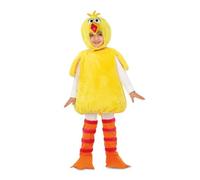 My Other Me - Costume da Gallina Caponata per bambino unisex in arancione e giallo con vestito, coda, cappello, copripiedi e scaldapiedi taglia 5-6 anni. Perfetto per carnevali pieni di risate