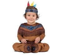 My Other Me - Costume da indiano/a unisex per bebè marrone taglia 7-12 mesi