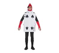 My Other Me - Costume da Lettera Soldato della Regina Adulto Unisex, Taglia Unica (XXS a XXXL). Include passamontagna rosso, colletto a pieghe bianco, abito con stampa e braccialetti rossi.