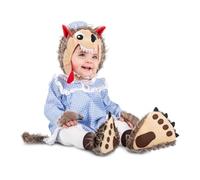 My Other Me - Costume da lupo unisex con vestito, cappello e scarpine in blu e marrone taglia 7-12 mesi. Perfetto per creare ricordi adorabili ad Halloween