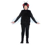 My Other Me - Costume da mosca per bambini nisex in nero con cappello e maglietta con ali taglia 5-6 anni. Un'opzione sorprendente per qualsiasi festa a tema