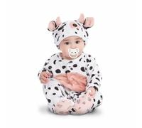 My Other Me - Costume da mucca unisex con cappello, scimmia, coda e ciuccio in bianco e nero taglia 0-6 mesi. Perfetto per un servizio fotografico indimenticabile