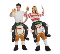 My Other Me - Costume da Oktoberfest unisex con pantaloni con personaggio marrone e bianco, taglia unica (da XS a XL). Porta il divertimento tedesco alla festa.