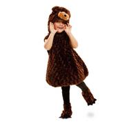 My Other Me - Costume da orso per bambini, unisex, con cappello, vestito e scarpette in colore marrone, taglia 3-4 anni. Perfetto per essere l'orsetto più amato della festa