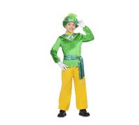 My Other Me - Costume da paggio per bambini unisex in giallo e verde con cappello, camicia, cintura e pantaloni taglia 7-9 anni. Perfetto per un carnevale pieno di magia