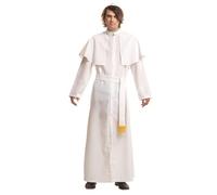 My Other Me Me-201024 Chiesa Cappotto per costume, scacchi, bianco, M-L (Viving Costumes MOM01024)
