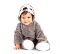 My Other Me - Costume da pigro unisex con body grigio con dettagli occhi grandi e naso taglia 0-6 mesi. Adorabile come un abbraccio nella giungla comoda