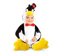 My Other Me - Costume da pinguino unisex con cappello, body e scarpine in bianco e nero taglia 7-12 mesi. Scegli questo costume e garantisci infiniti sorrisi