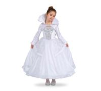 My Other Me - Costume da principessa per bambina bianco con abito e dettagli luminosi taglia 10-12 anni. Perfetto per fare magia in qualsiasi evento reale