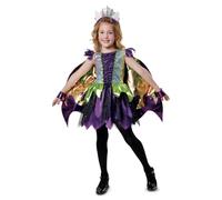 My Other Me - Costume da principessa per bambina con abito e fascia in viola e verde, taglia 5-6 anni. Perfetto per brillare in qualsiasi festa elegante